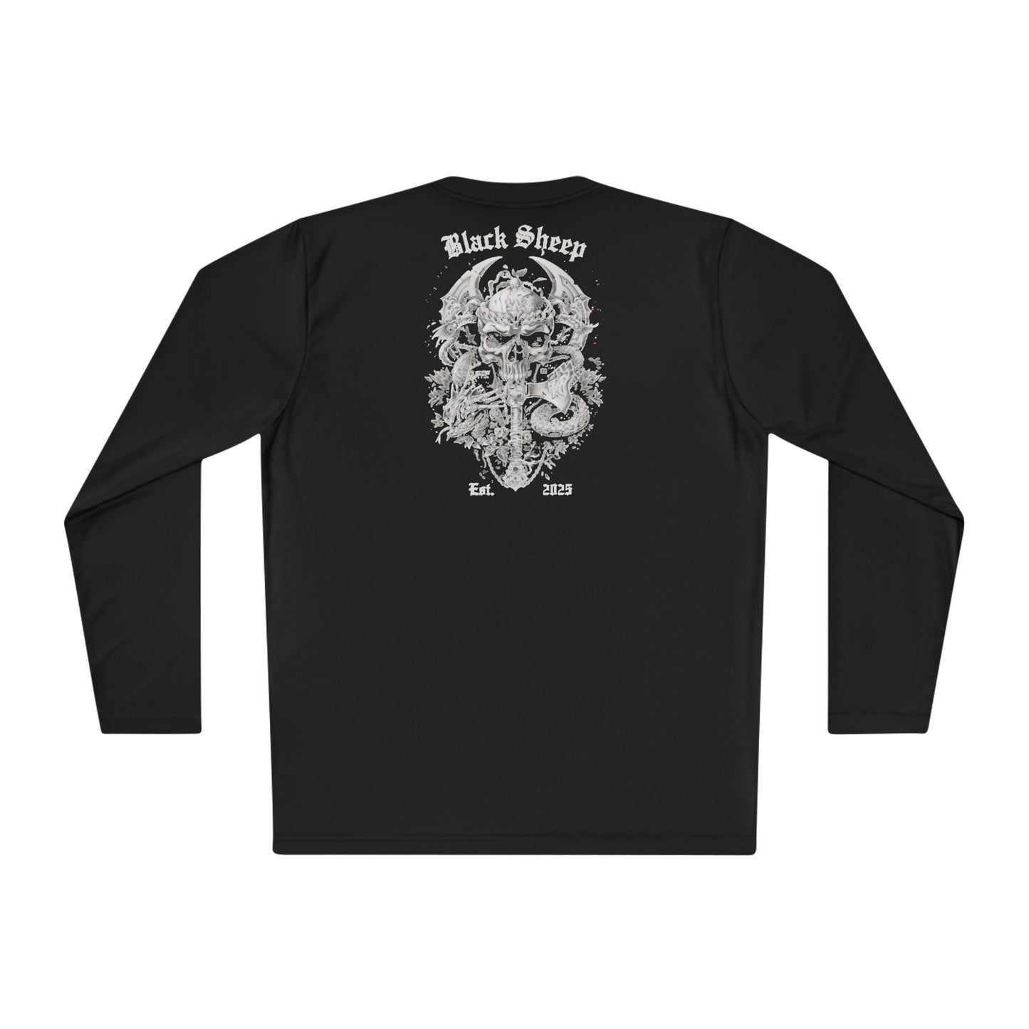 Unisex Lightweight Long Sleeve Tee - Black Sheep Graphic Tee for Casual Wear