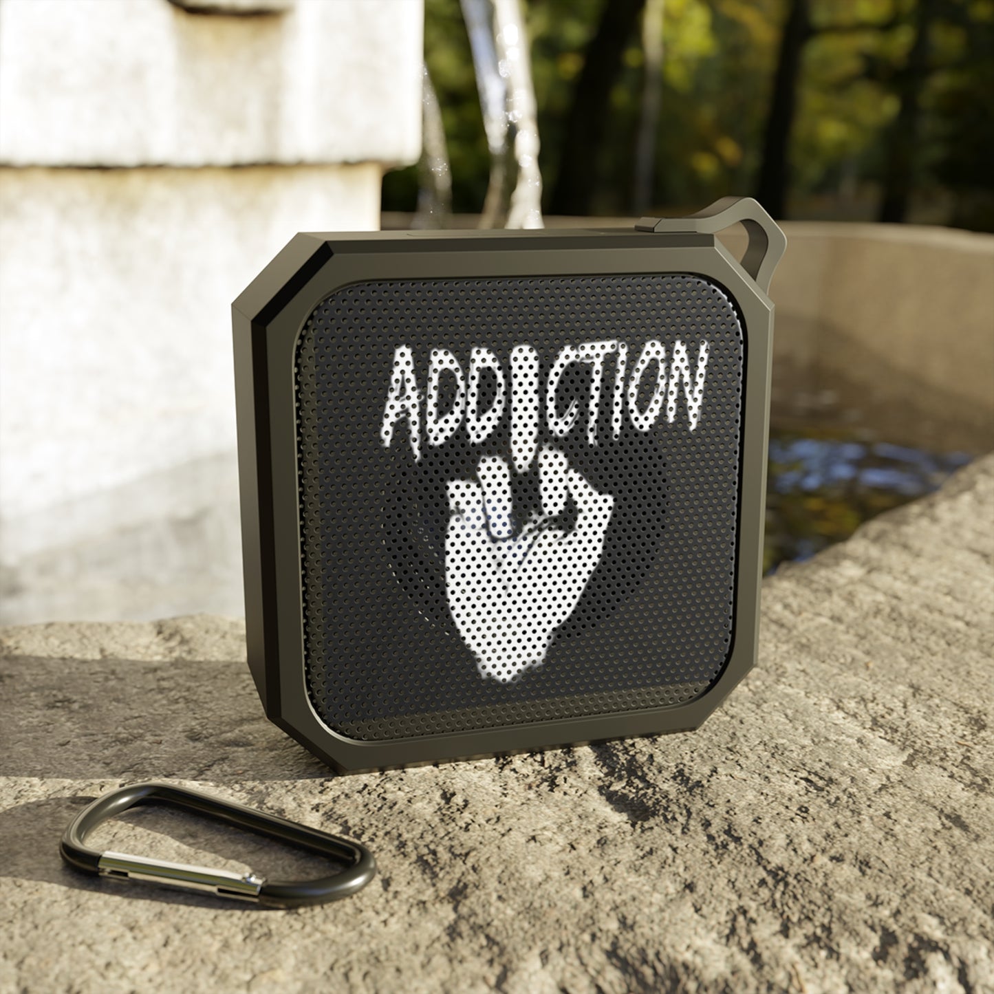 Bluetooth Speaker with 'Addiction' Design - Perfect for Outdoor Adventures