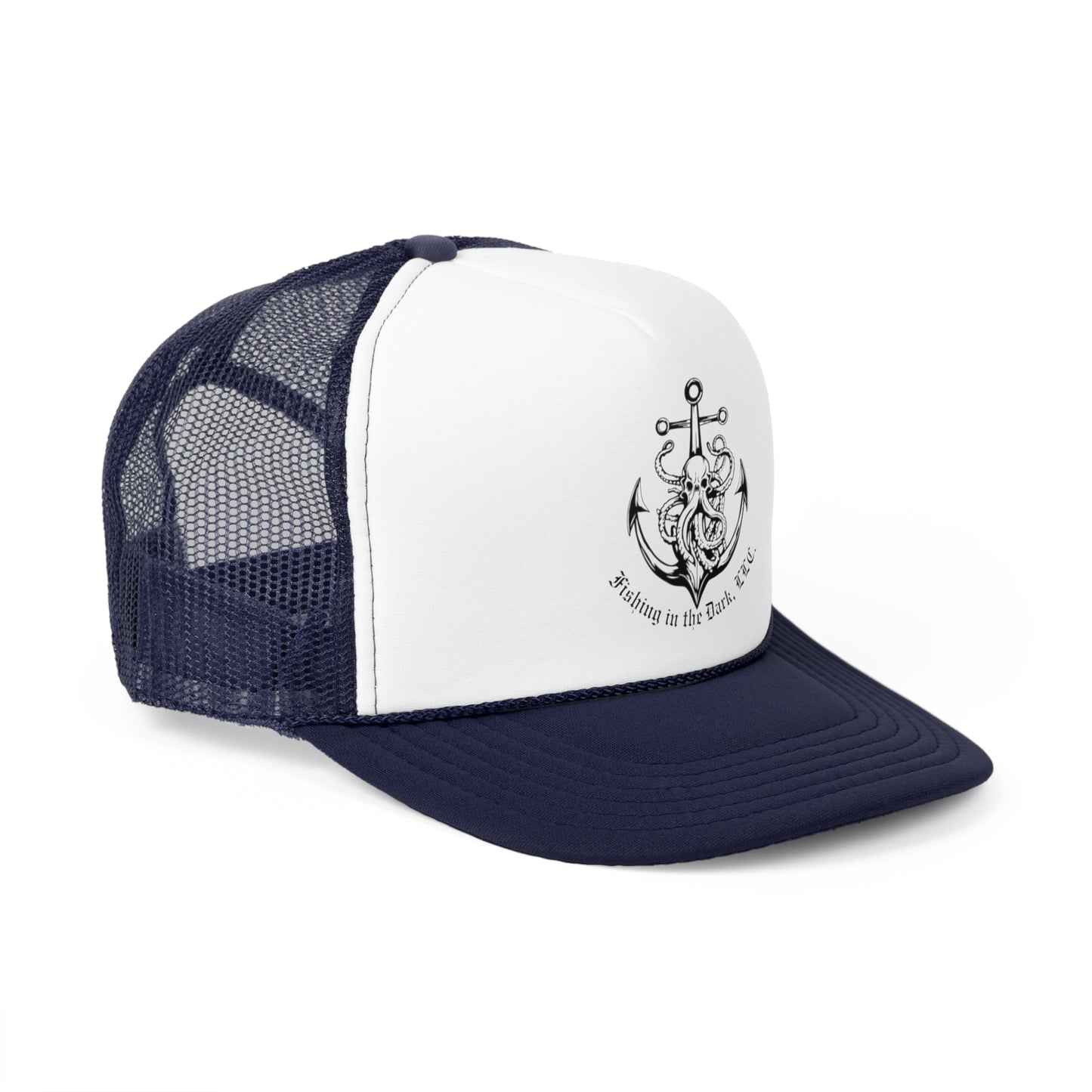 Nautical Trucker Cap - 'Fishing in the Dark' Design