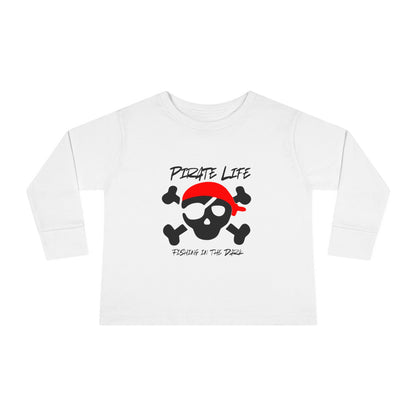 Toddler Pirate Life Long Sleeve Tee - Fun and Adventurous Toddler Shirt