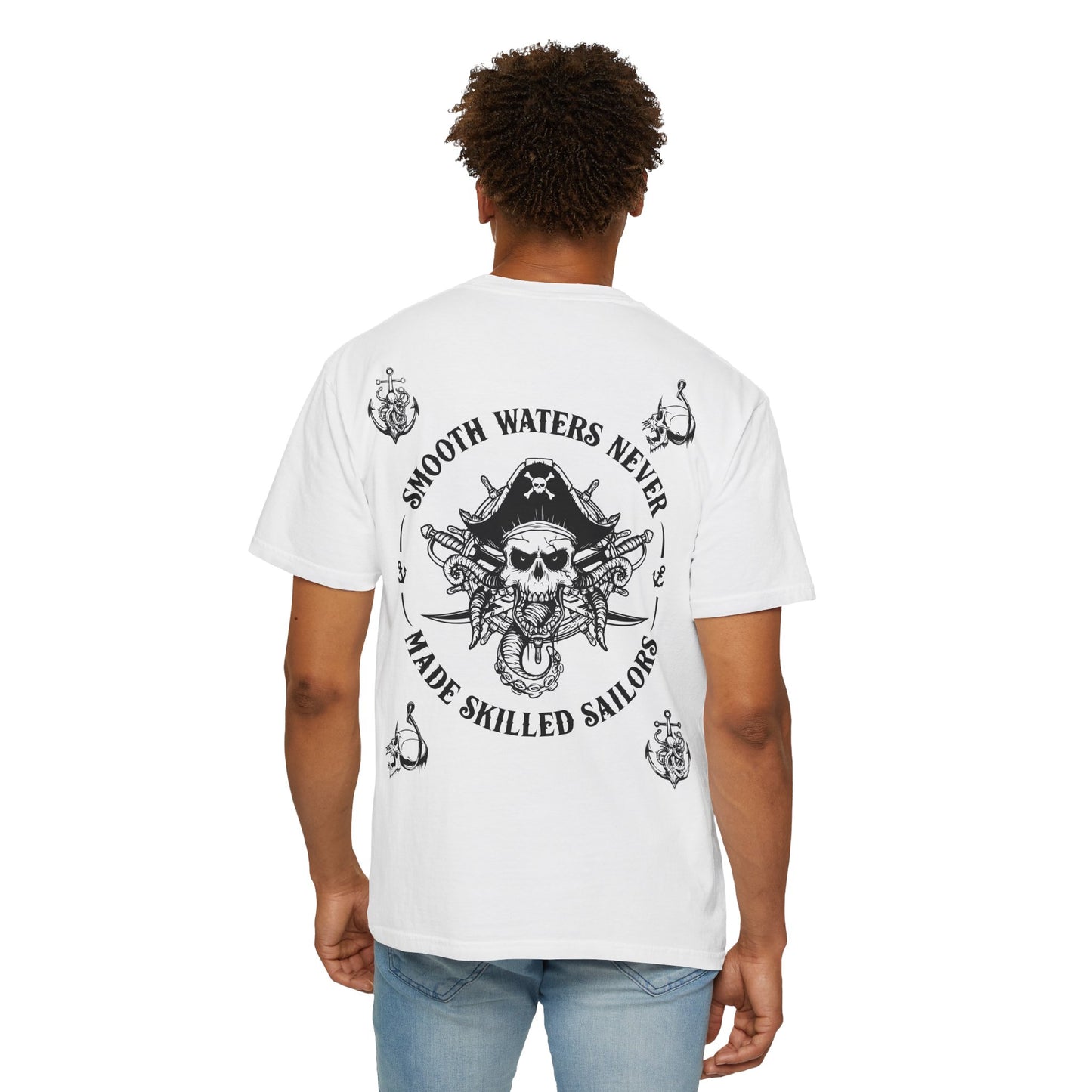 Unisex Nautical-Themed T-Shirt - 'Smooth Waters Never Made Skilled Sailors'