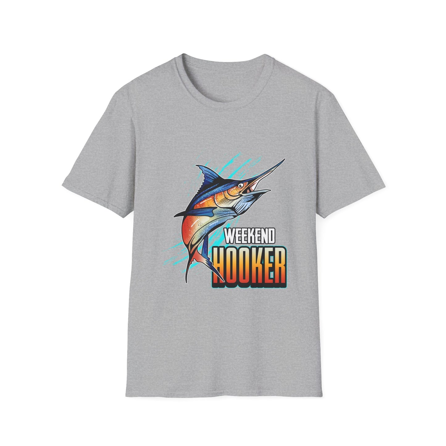 Weekend Hooker Fishing T-Shirt – Fun Casual Wear for Fishing Enthusiasts