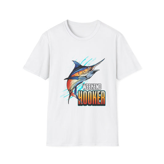 Weekend Hooker Fishing T-Shirt – Fun Casual Wear for Fishing Enthusiasts