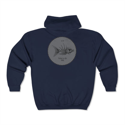 Fishing Vibes Unisex Heavy Blend™ Full Zip Sweatshirt - Perfect for Anglers!