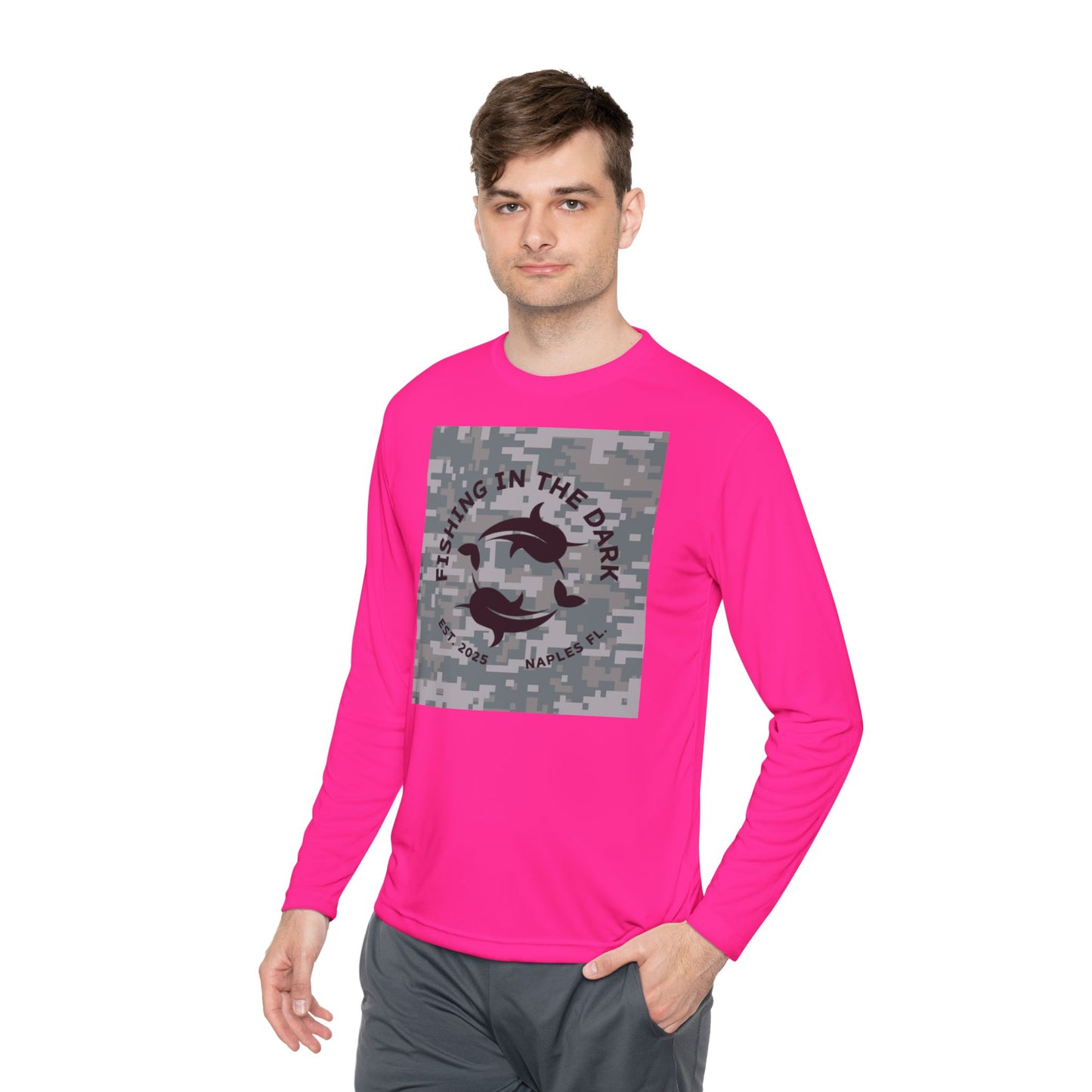 Fishing in the Dark Long Sleeve Tee - Unisex Lightweight Top for Outdoor Enthusiasts