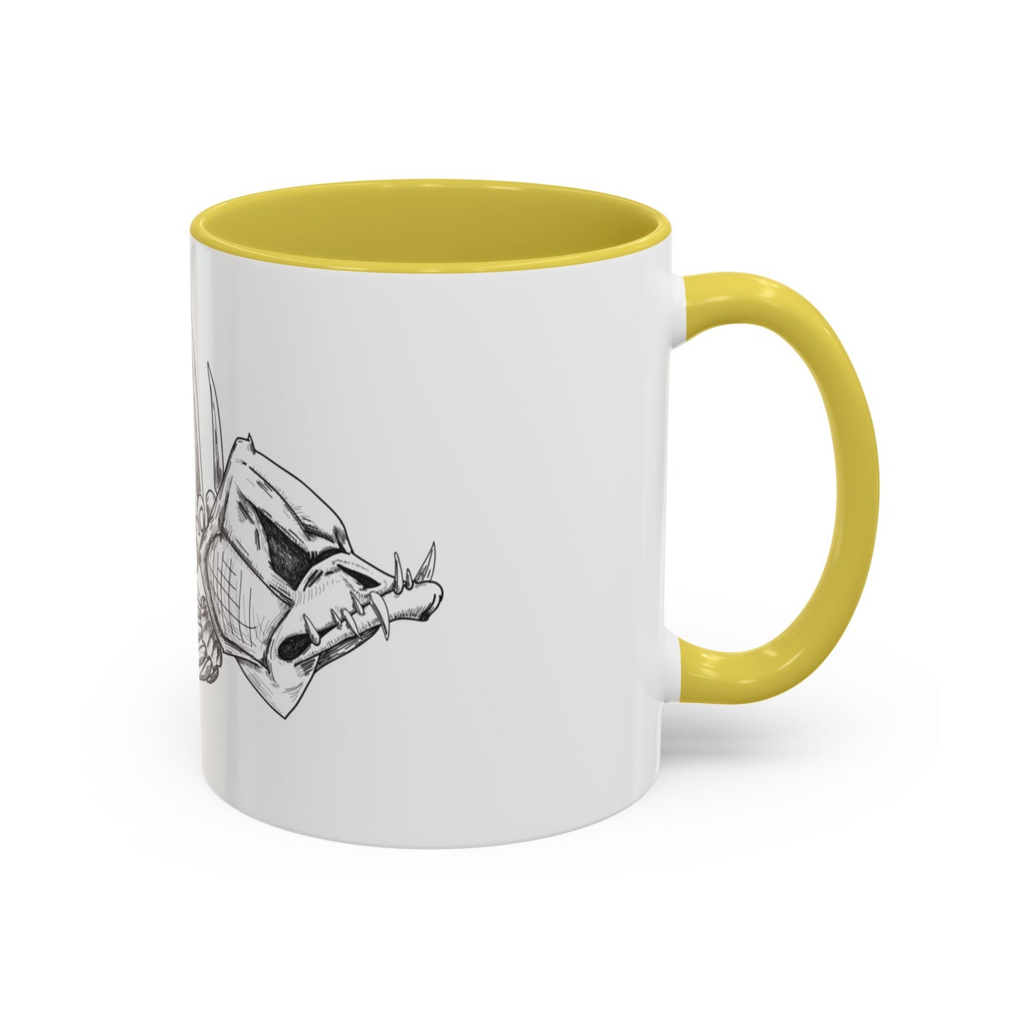 Unique Skeleton Fish Design Mug – 11oz & 15oz Colorful Options