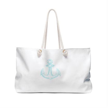 Anchor Design Canvas Weekender Bag - Perfect for Travel & Beach Days