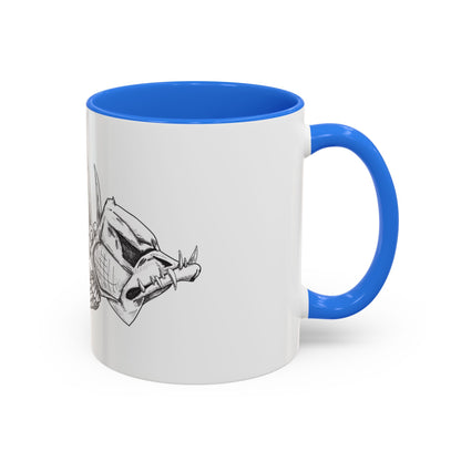 Unique Skeleton Fish Design Mug – 11oz & 15oz Colorful Options