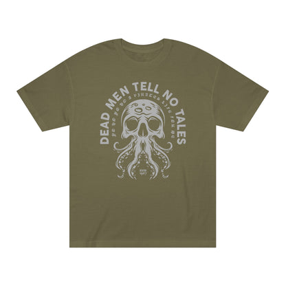 Unisex Classic Tee - "Dead Men Tell No Tales" Pirate Graphic Shirt