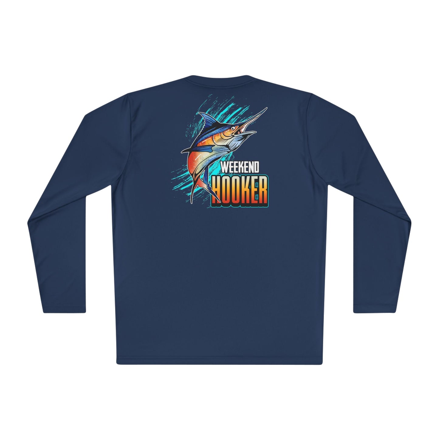 Weekend Hooker Unisex Fishing in The Dark Lightweight Long Sleeve Tee - Perfect for Fishing Enthusiasts