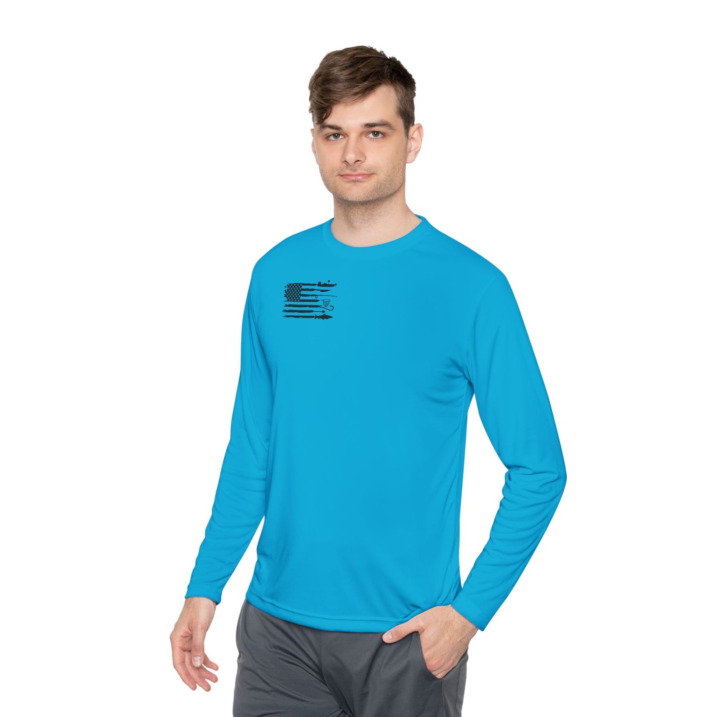 Weekend Hooker Unisex Fishing in The Dark Lightweight Long Sleeve Tee - Perfect for Fishing Enthusiasts