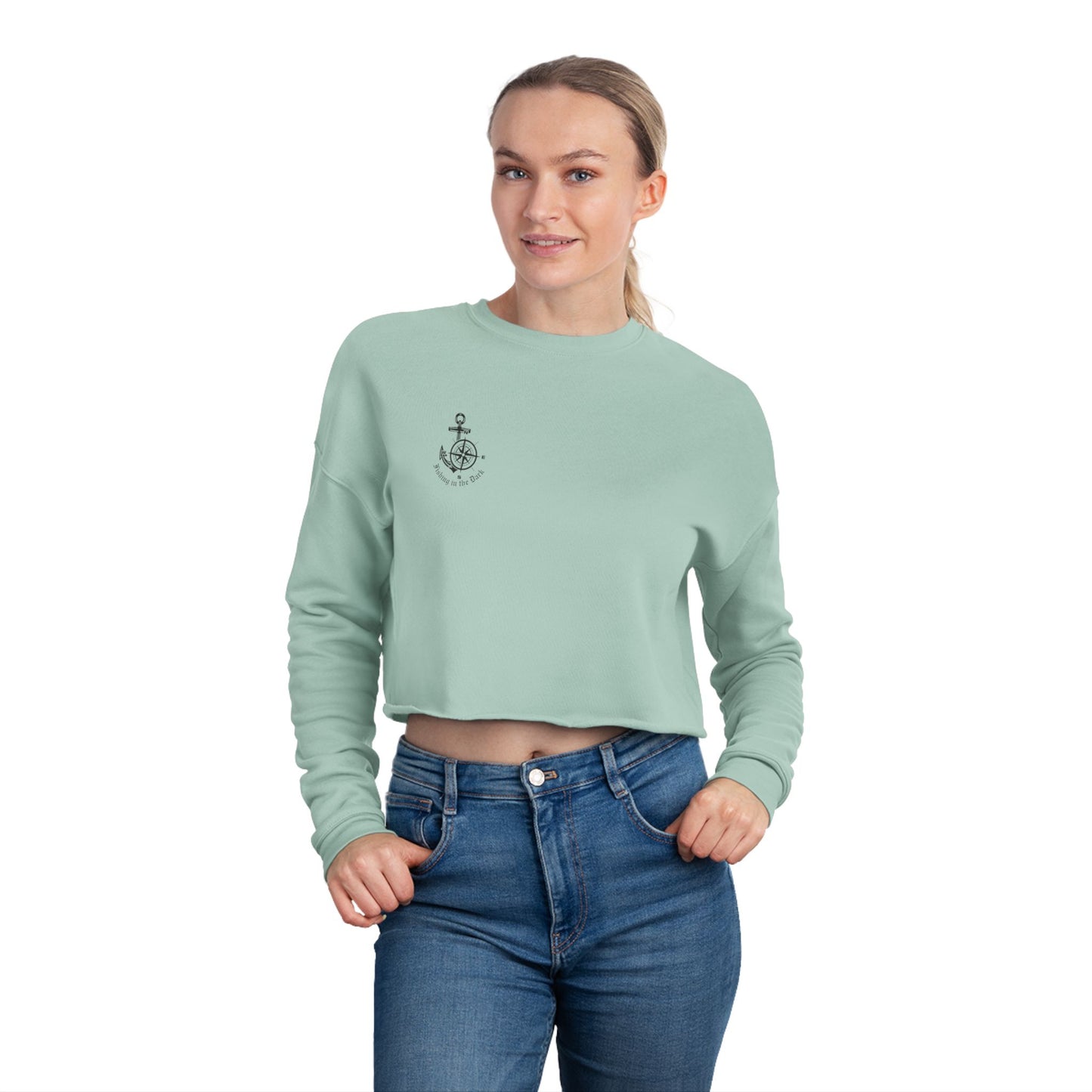 Women's Cropped Sweatshirt - Expensive and Talks Back - Trendy Casual Wear