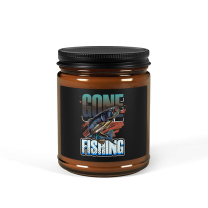 Gone Fishing Scented Soy Candle - Perfect Gift for Fishing Enthusiasts