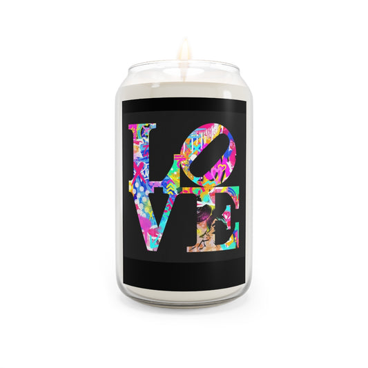 Colorful Love Scented Candle - Perfect Gift for Weddings & Anniversaries