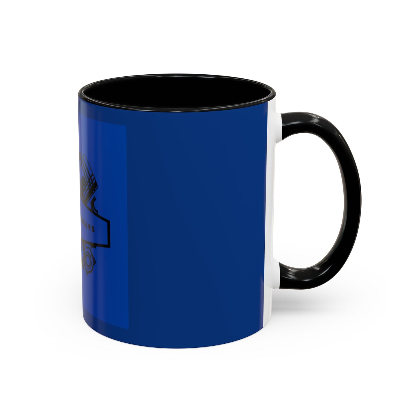 All Gas, No Breaks Racing Coffee Mug - 11 & 15oz Blue Accent