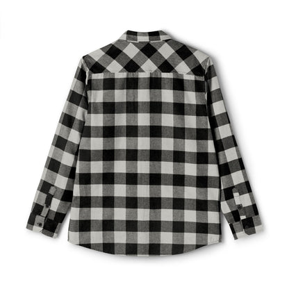 Cozy Unisex Flannel Shirt - Classic Black and White Checkered Pattern