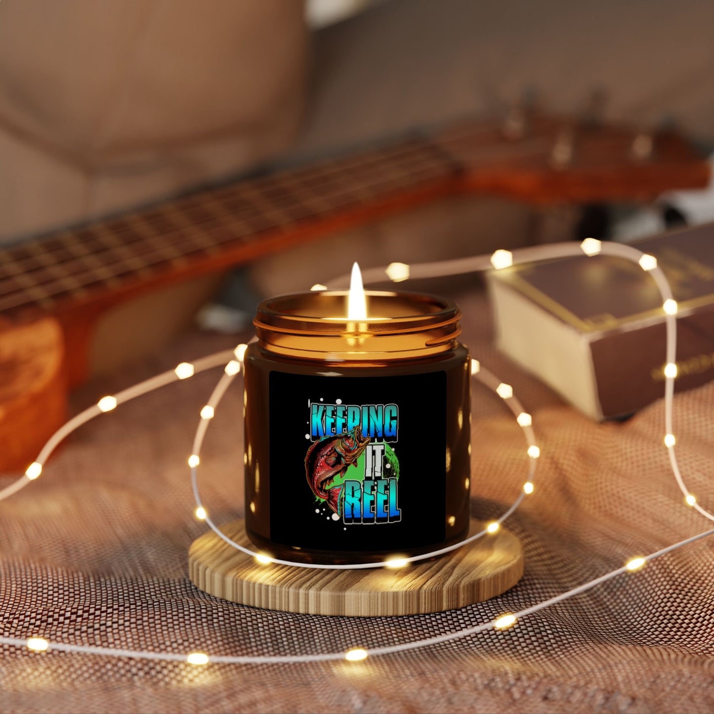 Keeping It Reel Scented Soy Candle - Perfect for Fishing Enthusiasts