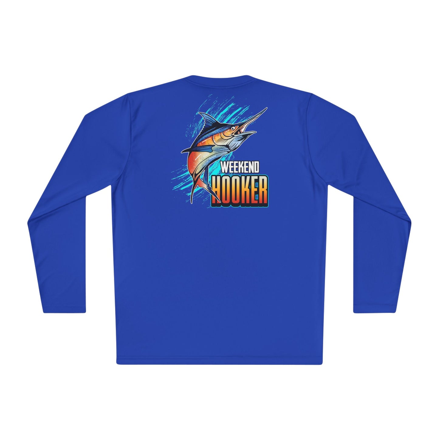 Weekend Hooker Unisex Fishing in The Dark Lightweight Long Sleeve Tee - Perfect for Fishing Enthusiasts