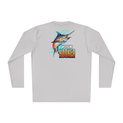 Weekend Hooker Unisex Fishing in The Dark Lightweight Long Sleeve Tee - Perfect for Fishing Enthusiasts