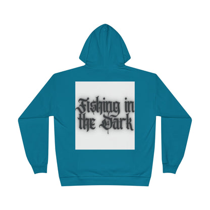 Eco-Friendly Fishing Hoodie - 'Fishing in the Dark' Design