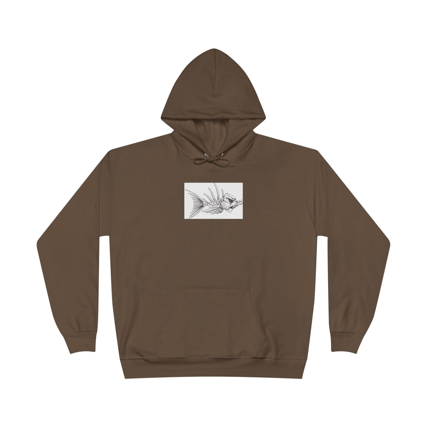 Eco-Friendly Fishing Hoodie - 'Fishing in the Dark' Design