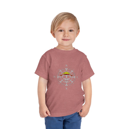 Toddler Fishing Buddy Tee - Cute Skull Design