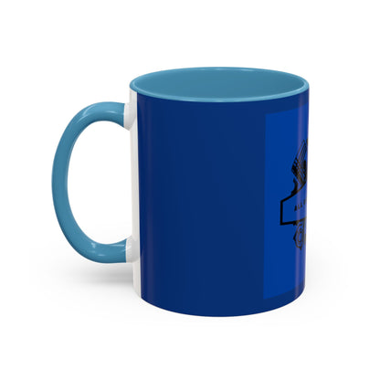 All Gas, No Breaks Racing Coffee Mug - 11 & 15oz Blue Accent