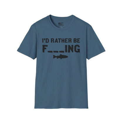 I'd Rather Be Fishing Unisex Softstyle T-Shirt - Perfect for Fishing Enthusiasts