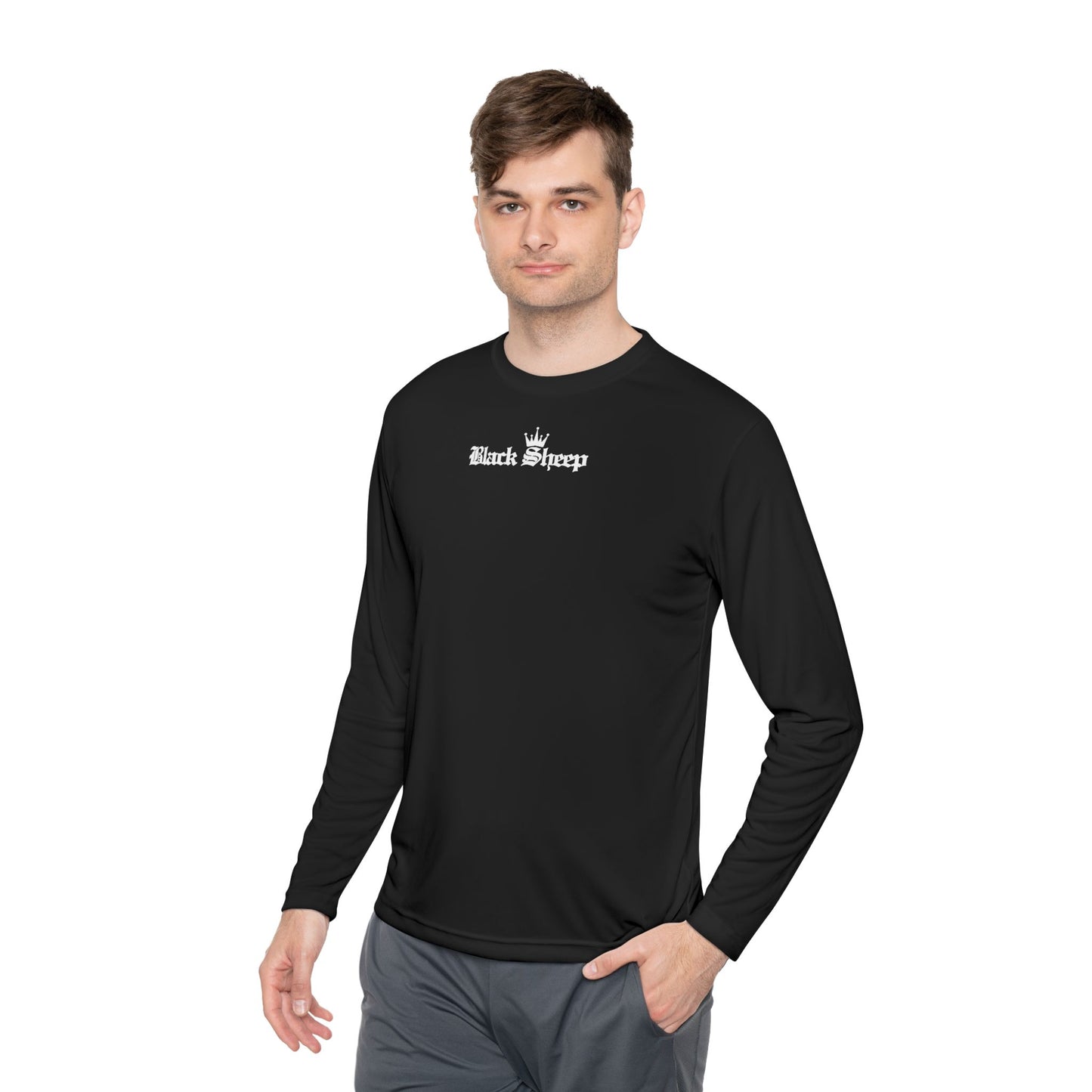 Unisex Lightweight Long Sleeve Tee - Black Sheep Graphic Tee for Casual Wear