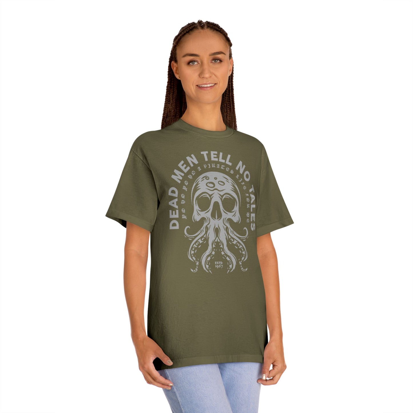 Unisex Classic Tee - "Dead Men Tell No Tales" Pirate Graphic Shirt