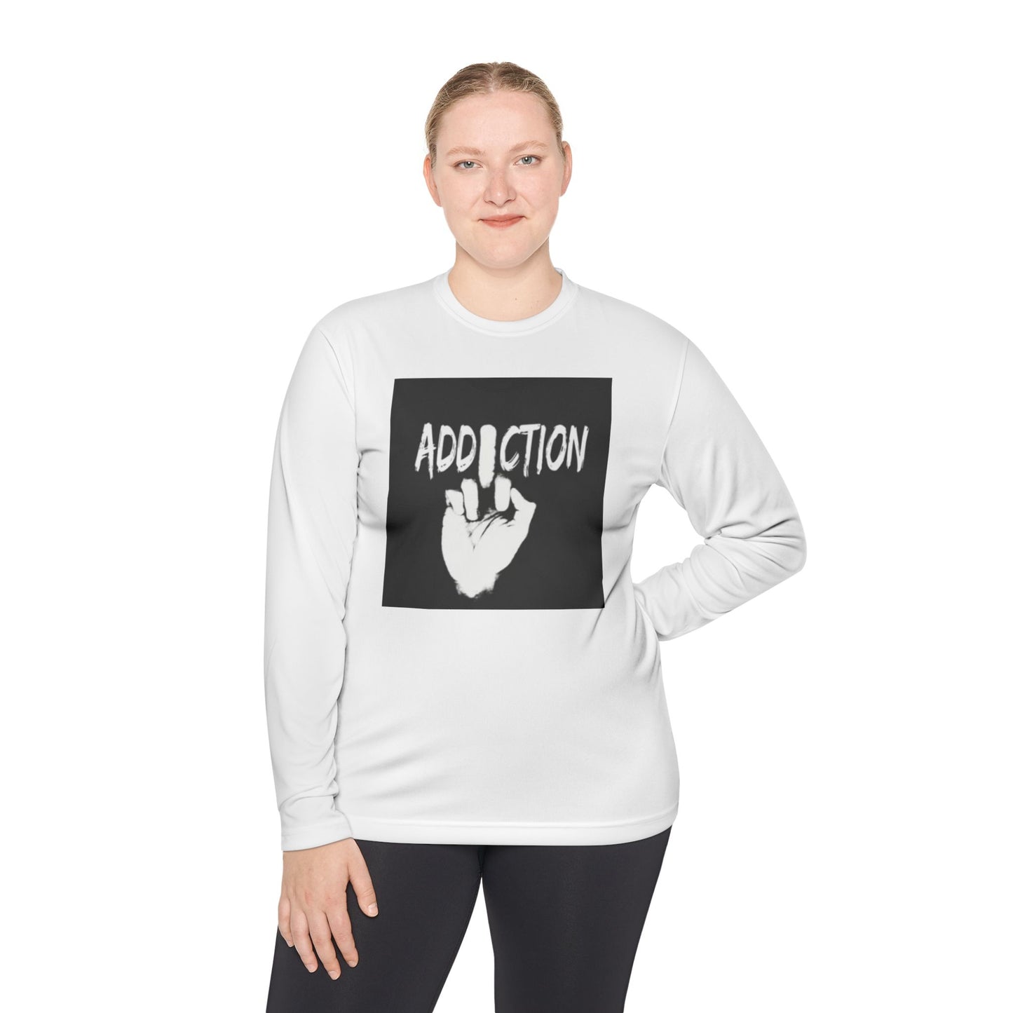 Unisex Long Sleeve Tee - Addiction Graphic Shirt