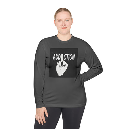 Unisex Long Sleeve Tee - Addiction Graphic Shirt