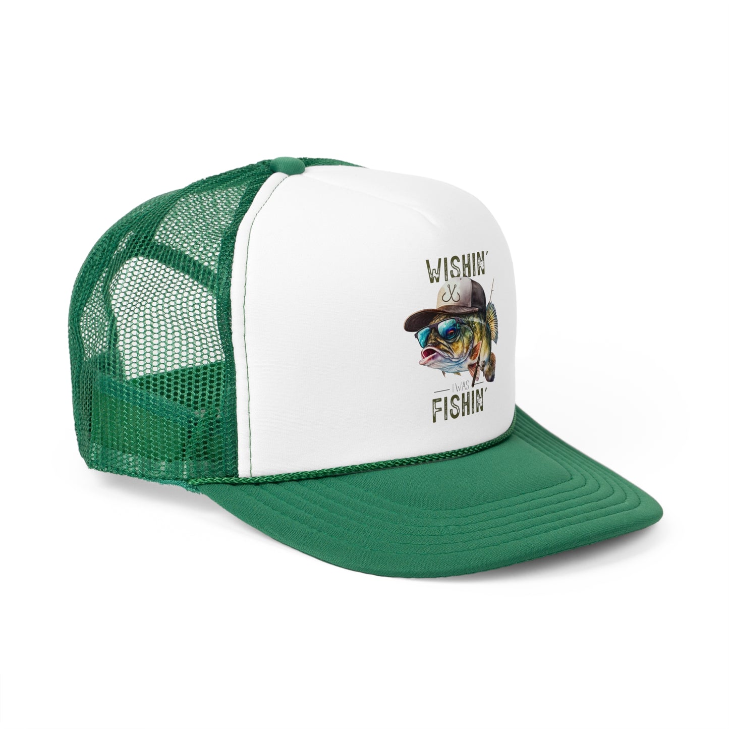 Wishin' I Was Fishin' Trucker Cap - Perfect for Fishing Enthusiasts