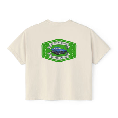 Women's Boxy Tee - Custom Garage Design for Car Lovers