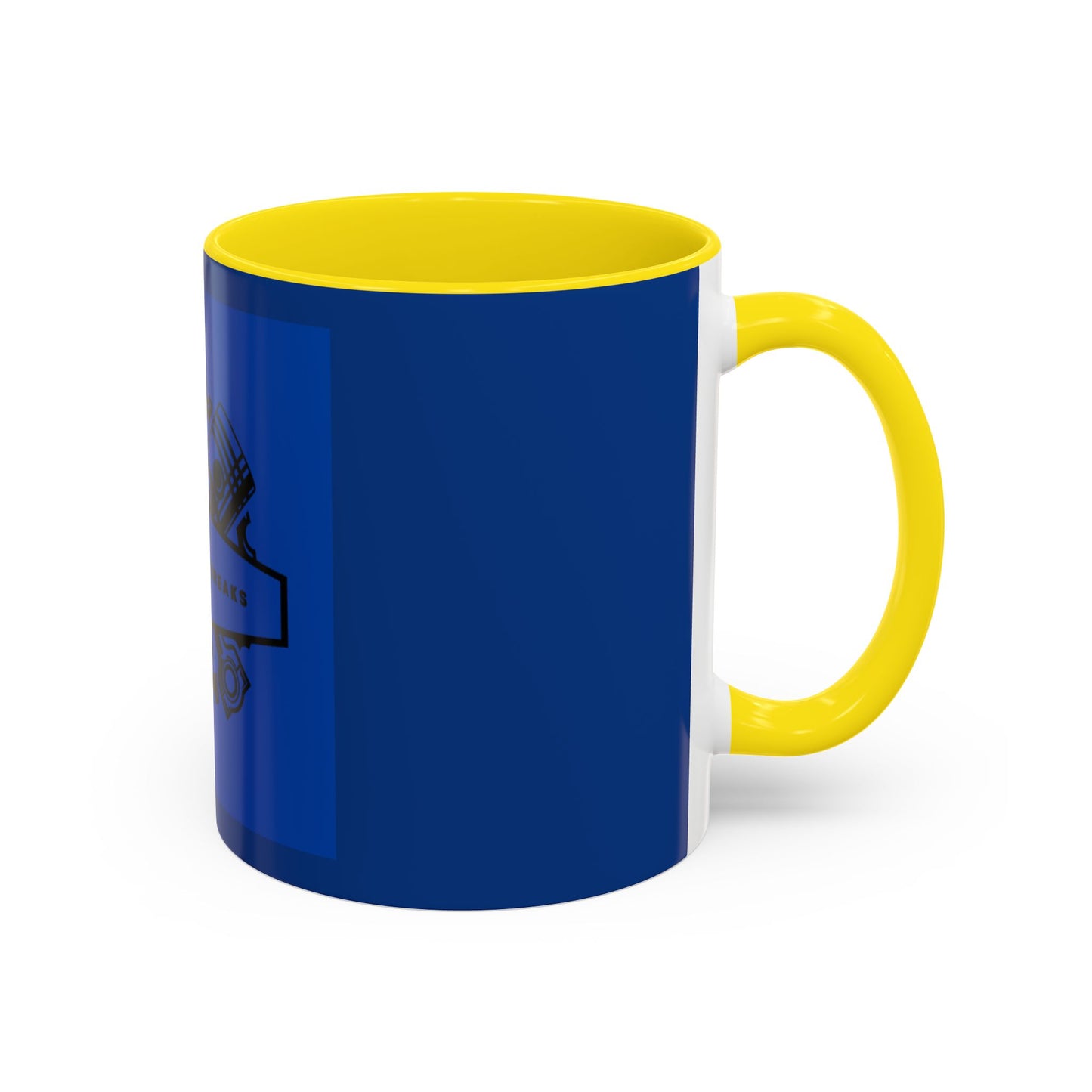 All Gas, No Breaks Racing Coffee Mug - 11 & 15oz Blue Accent