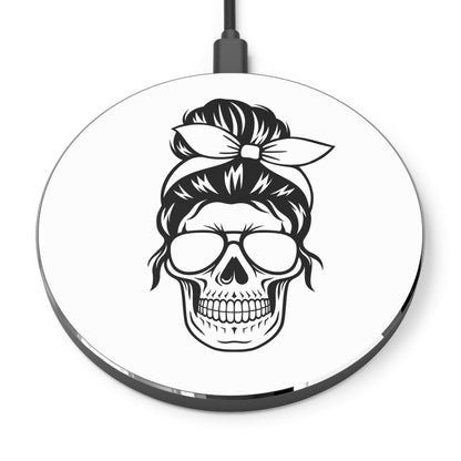 Skull Design Wireless Charger | Fast Charging Pad for Tech Lovers