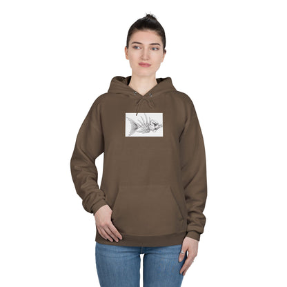 Eco-Friendly Fishing Hoodie - 'Fishing in the Dark' Design