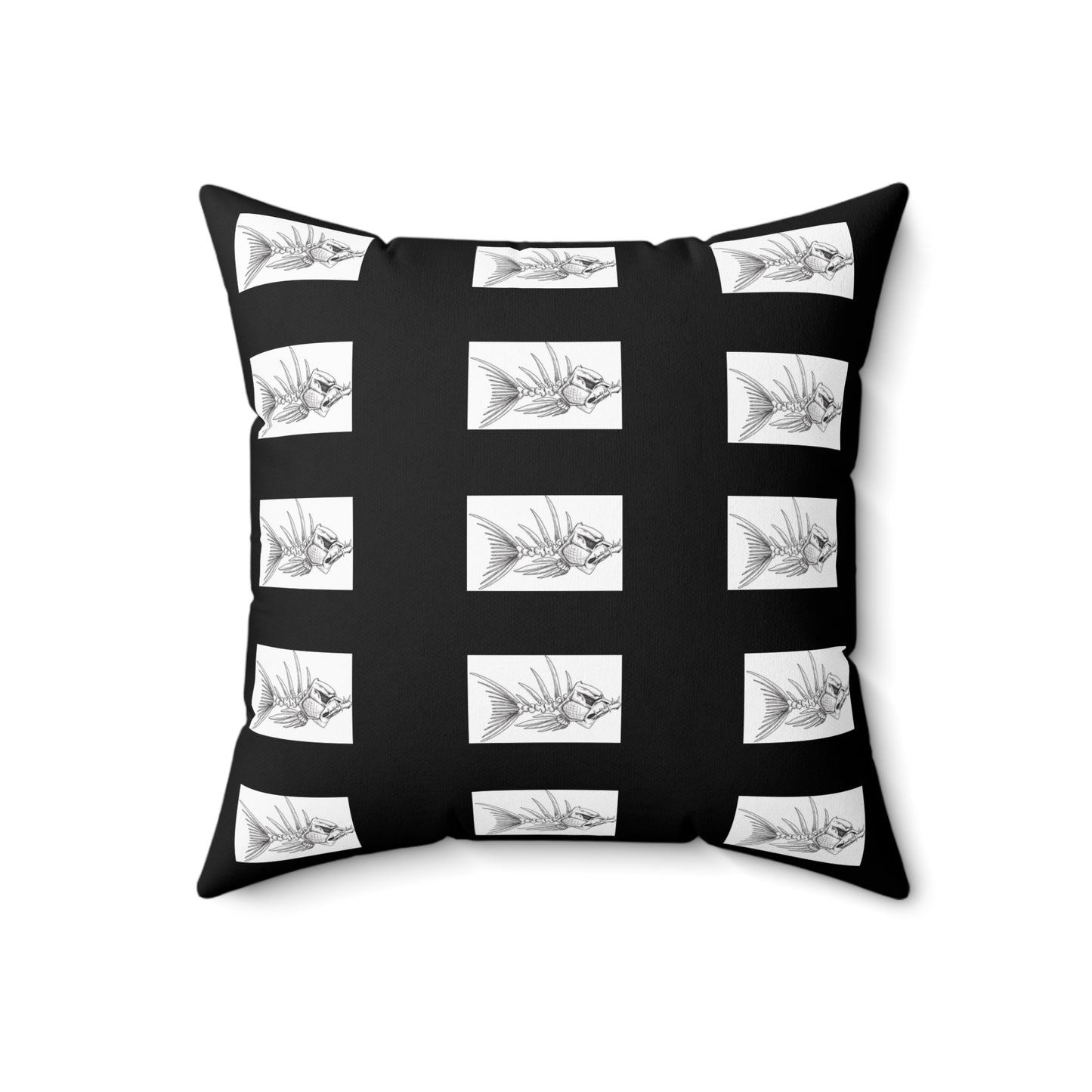 Stylish Fish Design Square Pillow - Modern Home Decor