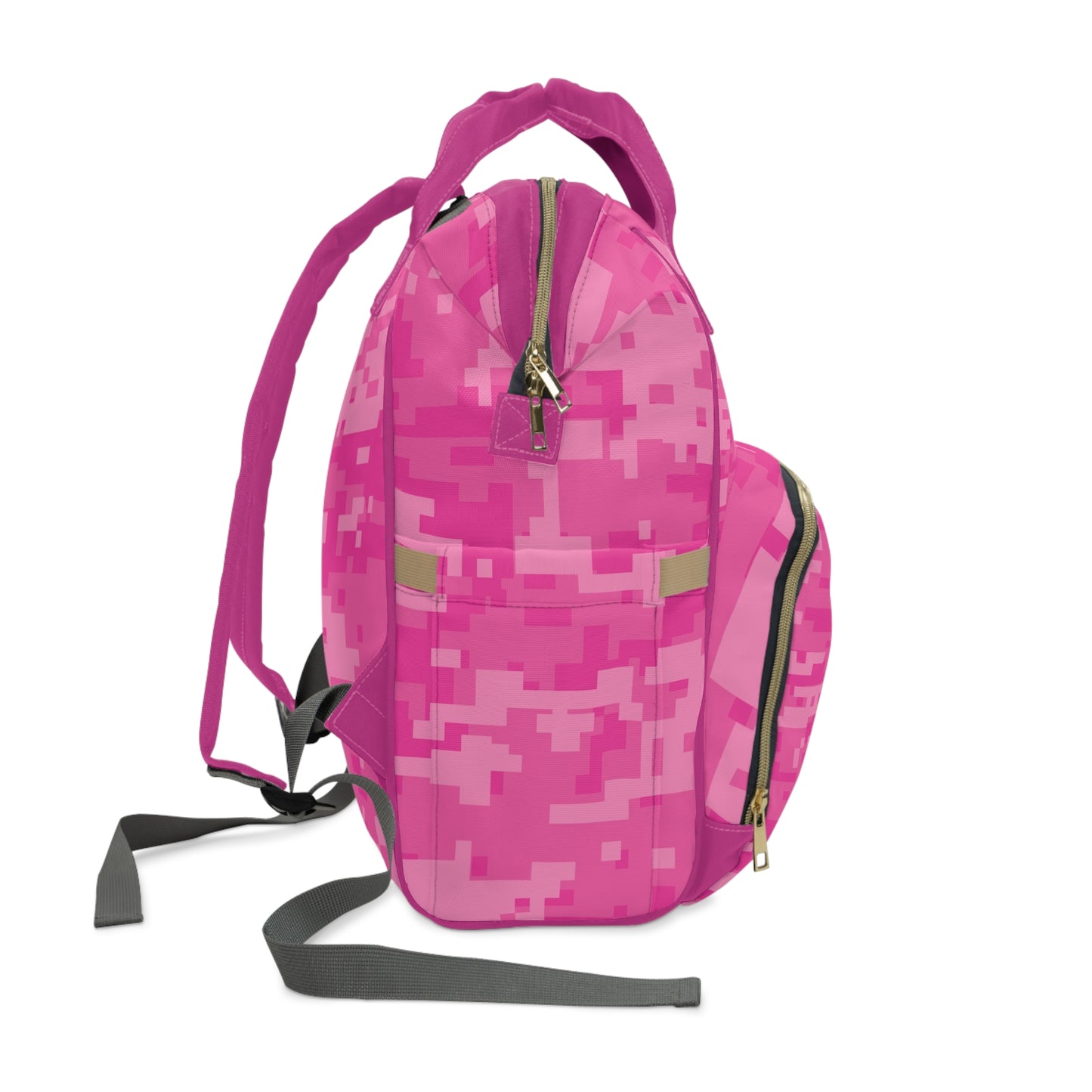 Multifunctional Fishing Pink Camo Backpack