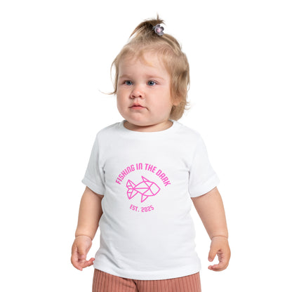 Fishing in the Dark Baby T-Shirt - Cute Short Sleeve Tee for Fishing Lovers