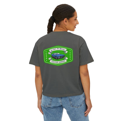 Women's Boxy Tee - Custom Garage Design for Car Lovers