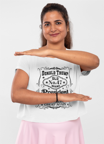 President Donald Trump Women's Baby Tee - Make America Great Again - Vintage Style