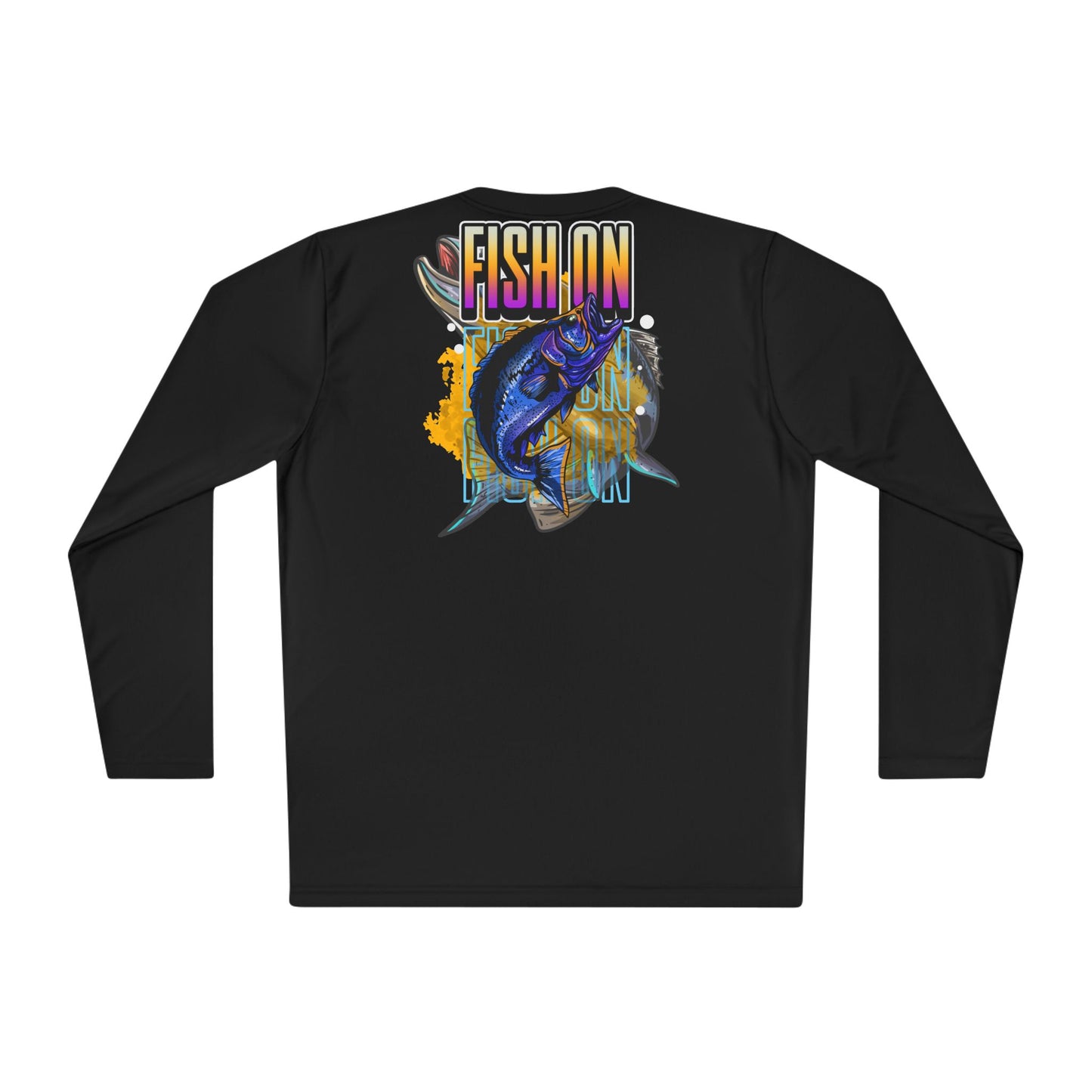 Unisex Lightweight  Fishing in the Dark Long Sleeve Tee - 'Fish On' Graphic T-Shirt for Fishing Enthusiasts