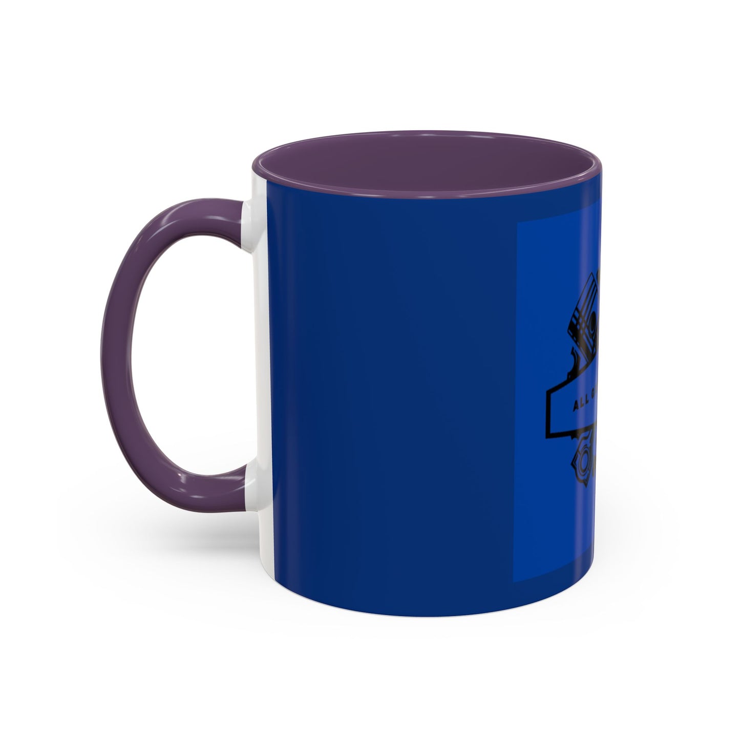 All Gas, No Breaks Racing Coffee Mug - 11 & 15oz Blue Accent