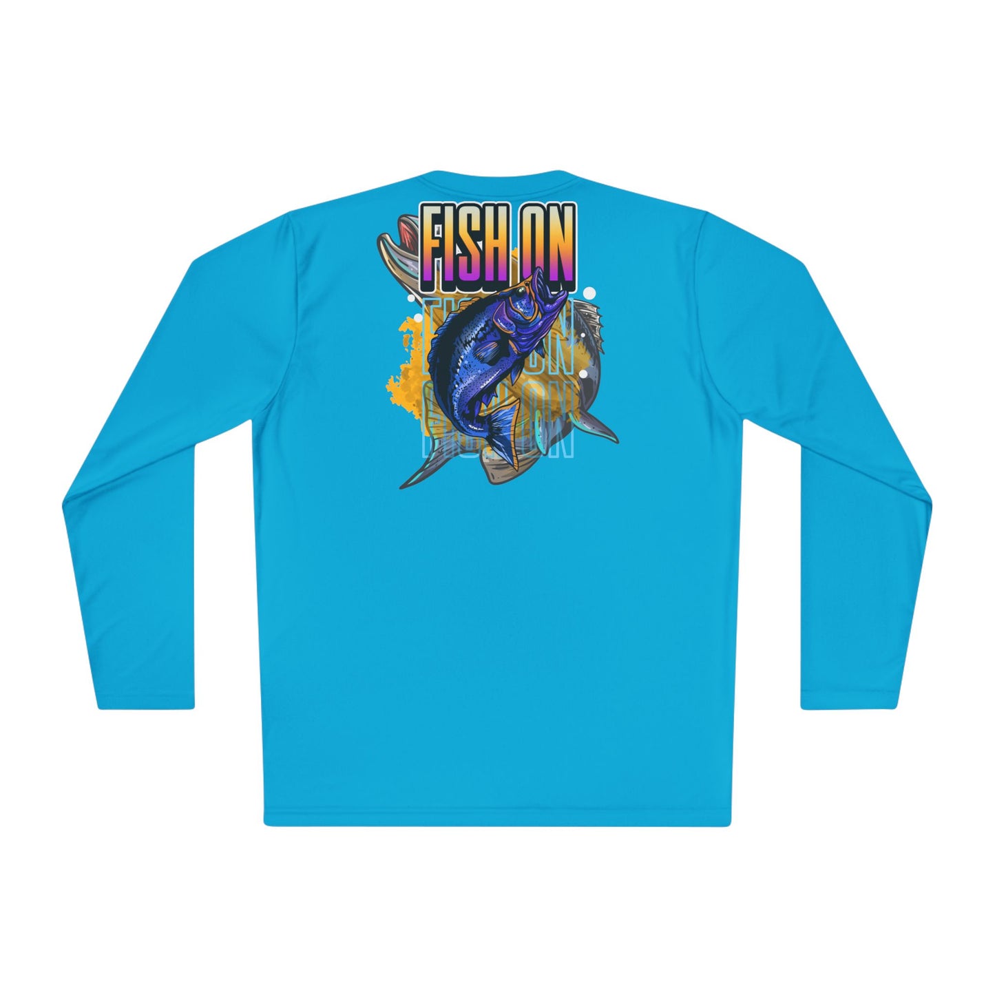 Unisex Lightweight  Fishing in the Dark Long Sleeve Tee - 'Fish On' Graphic T-Shirt for Fishing Enthusiasts