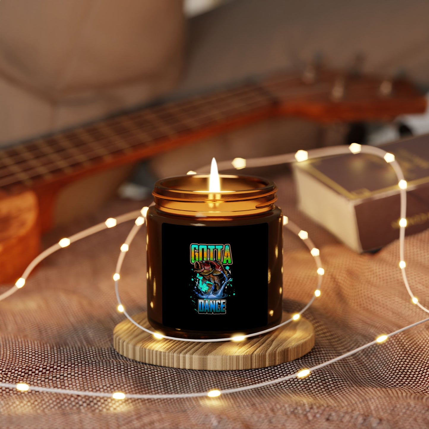 Gotta Dance Scented Soy Candle - Multi-Size Amber Jar for Home Ambiance