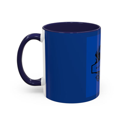 All Gas, No Breaks Racing Coffee Mug - 11 & 15oz Blue Accent