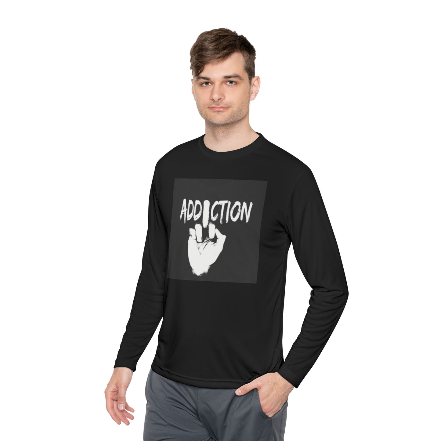 Unisex Long Sleeve Tee - Addiction Graphic Shirt