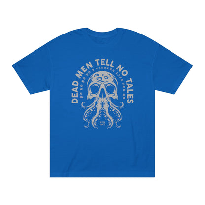 Unisex Classic Tee - "Dead Men Tell No Tales" Pirate Graphic Shirt