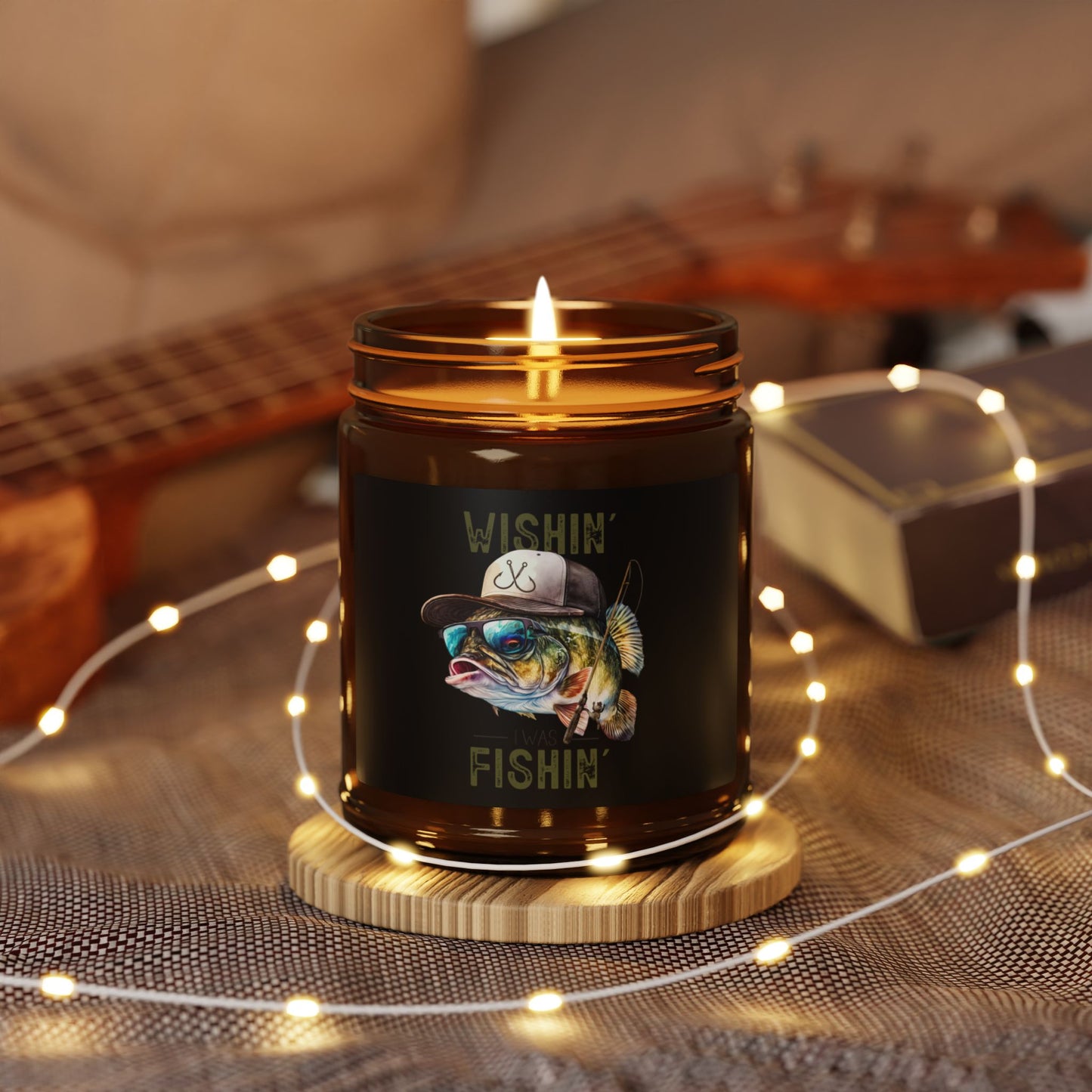 Wishin' Fishin' Scented Soy Candle - Perfect for Fishing Enthusiasts